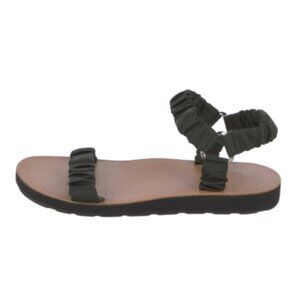 The Row Egon Ruched Sandals 36.5 Navy